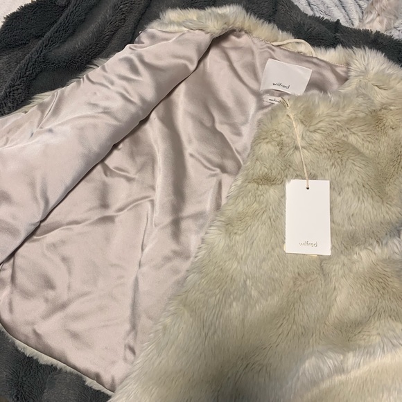 Wilfred faux fur vest